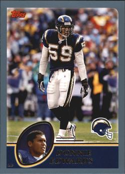 #37 Donnie Edwards - San Diego Chargers - 2003 Topps Football