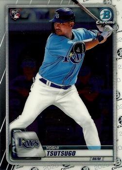 #37 Yoshi Tsutsugo - Tampa Bay Rays - 2020 Bowman Chrome Baseball