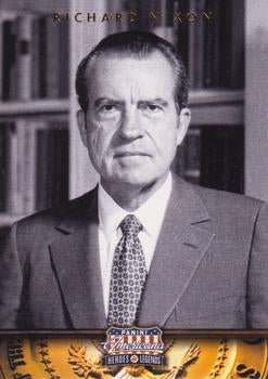 #37 Richard Nixon - 2012 Panini Americana Heroes & Legends