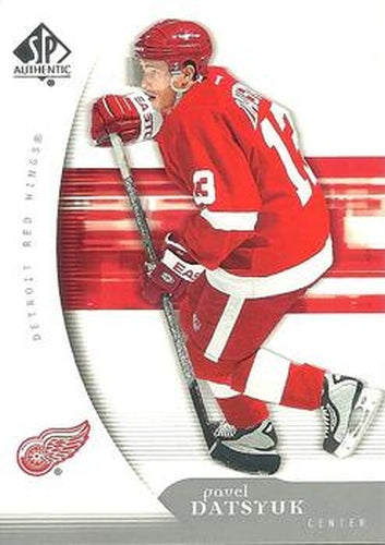 #37 Pavel Datsyuk - Detroit Red Wings - 2005-06 SP Authentic Hockey