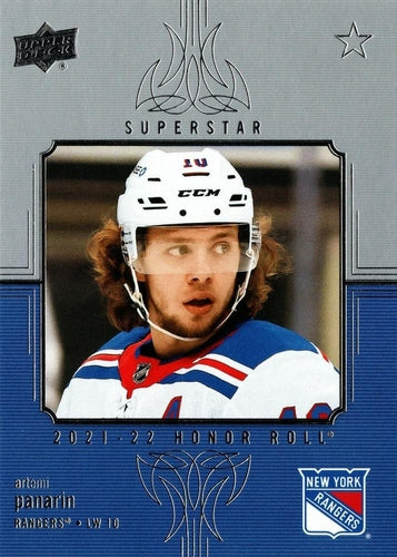 #HR-37 Artemi Panarin - New York Rangers - 2021-22 Upper Deck - Honor Roll Hockey
