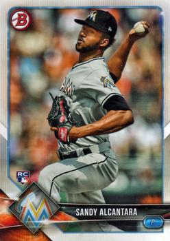 #37 Sandy Alcantara - Miami Marlins - 2018 Bowman Baseball