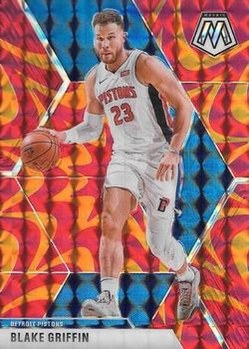 #37 Blake Griffin - Detroit Pistons - 2019-20 Panini Mosaic - Reactive Orange Basketball