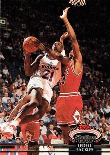 #37 Ledell Eackles - Washington Bullets - 1992-93 Stadium Club Basketball