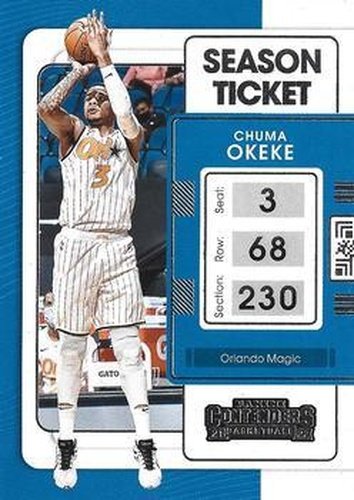 #37 Chuma Okeke - Orlando Magic - 2021-22 Panini Contenders Basketball