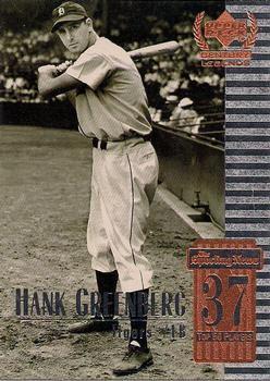 #37 Hank Greenberg - Detroit Tigers - 1999 Upper Deck Century Legends Baseball