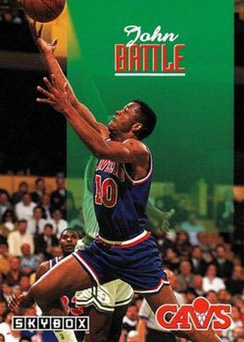#37 John Battle - Cleveland Cavaliers - 1992-93 SkyBox Basketball