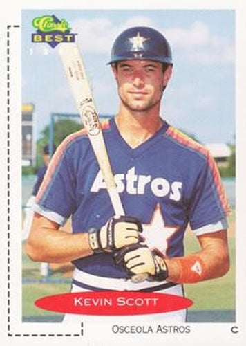#37 Kevin Scott - Osceola Astros - 1991 Classic Best Baseball