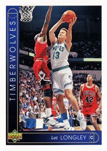 #37 Luc Longley - Minnesota Timberwolves - 1993-94 Upper Deck Basketball
