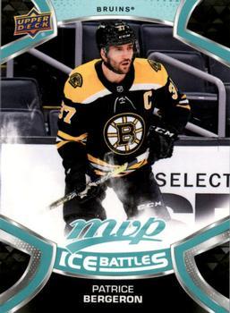 #37 Patrice Bergeron - Boston Bruins - 2021-22 Upper Deck MVP - Ice Battles Hockey