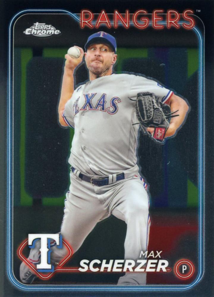 #37 Max Scherzer - Texas Rangers - 2024 Topps Chrome Baseball