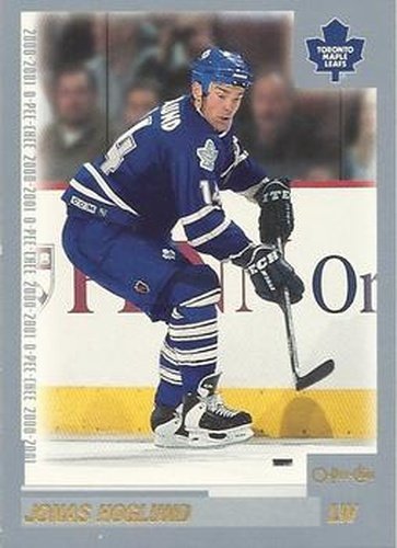 #37 Jonas Hoglund - Toronto Maple Leafs - 2000-01 O-Pee-Chee Hockey