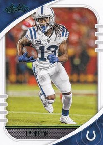 #37 T.Y. Hilton - Indianapolis Colts - 2020 Panini Absolute - Green Football