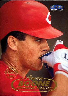 #37 Aaron Boone - Cincinnati Reds - 1998 Fleer Tradition Baseball