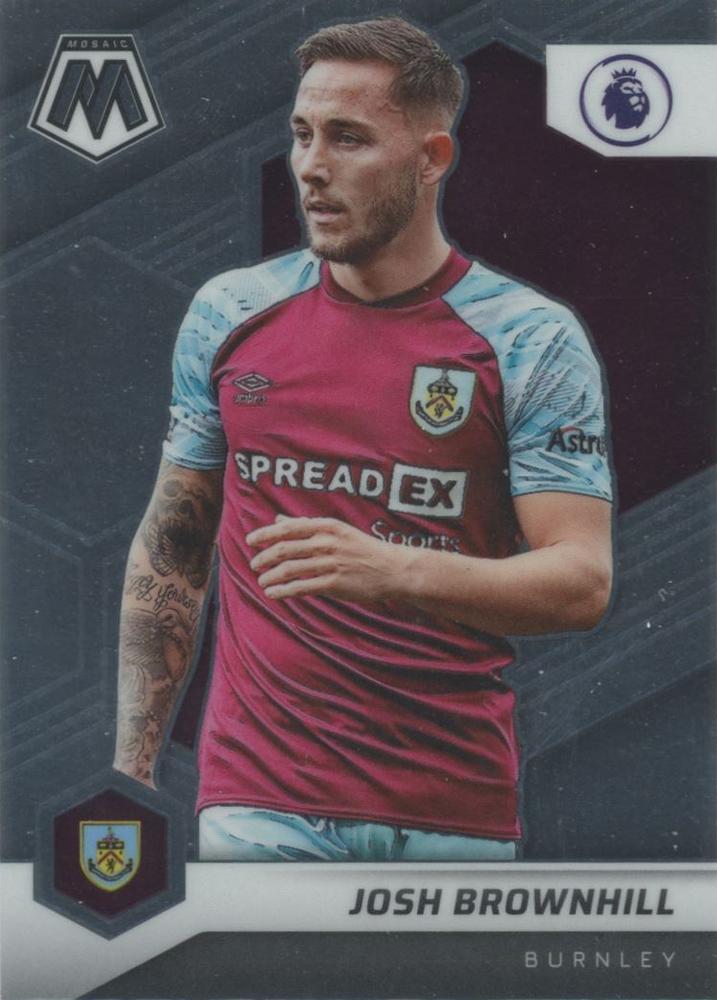 #37 Josh Brownhill - Burnley - 2021-22 Panini Mosaic Premier League Soccer