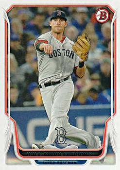 #37 Will Middlebrooks - Boston Red Sox - 2014 Bowman Baseball