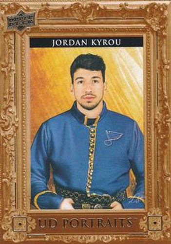 #P37 Jordan Kyrou - St. Louis Blues - 2023-24 Upper Deck - UD Portraits Hockey