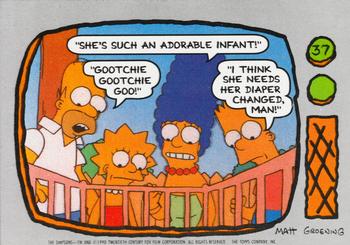 #37 She's such an adorable infant! - 1990 Topps The Simpsons