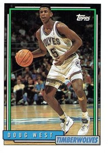 #37 Doug West - Minnesota Timberwolves - 1992-93 Topps Basketball