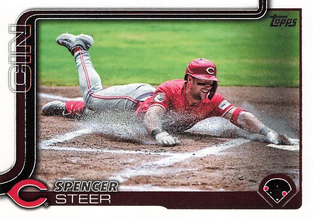#37 Spencer Steer - Cincinnati Reds - 2025 Topps Baseball