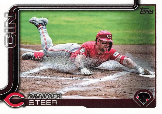 #37 Spencer Steer - Cincinnati Reds - 2025 Topps Baseball