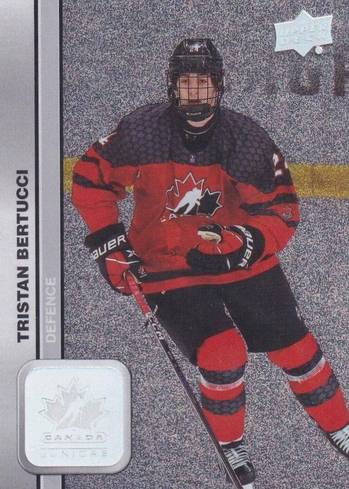 #37 Tristan Bertucci - Canada - 2023 Upper Deck Team Canada Juniors - Patterned Foilboard Hockey