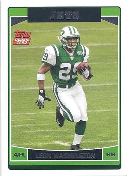 #380 Leon Washington - New York Jets - 2006 Topps Football