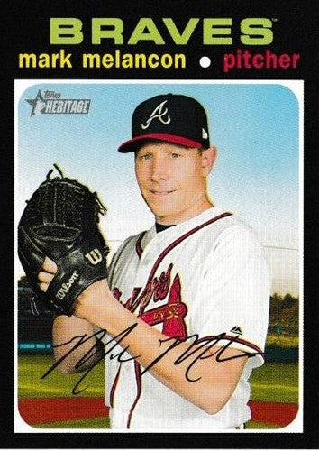 #380 Mark Melancon - Atlanta Braves - 2020 Topps Heritage Baseball