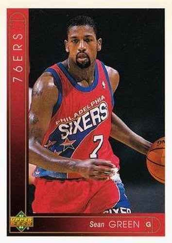#380 Sean Green - Philadelphia 76ers - 1993-94 Upper Deck Basketball