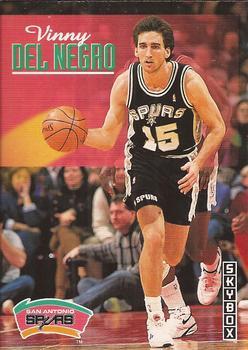 #380 Vinny Del Negro - San Antonio Spurs - 1992-93 SkyBox Basketball