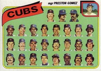 #381 Chicago Cubs / Preston Gomez - Chicago Cubs - 1980 Topps Baseball