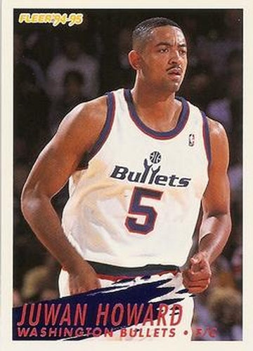 #381 Juwan Howard - Washington Bullets - 1994-95 Fleer Basketball