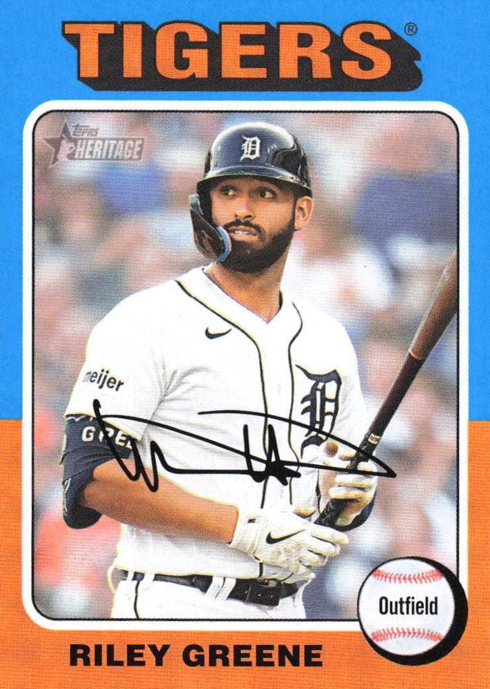 #381 Riley Greene - Detroit Tigers - 2024 Topps Heritage Baseball