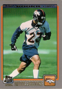 #381 Willie Middlebrooks - Denver Broncos - 2001 Topps Football