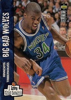 #381 Isaiah Rider - Minnesota Timberwolves - 1995-96 Collector's Choice Basketball