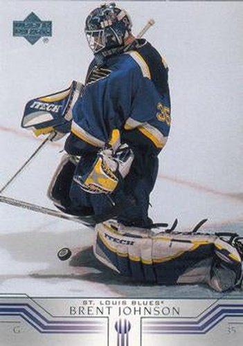 #381 Brent Johnson - St. Louis Blues - 2001-02 Upper Deck Hockey