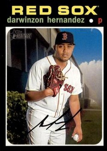 #381 Darwinzon Hernandez - Boston Red Sox - 2020 Topps Heritage Baseball