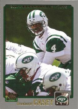 #382 Rashard Casey - New York Jets - 2001 Topps Football