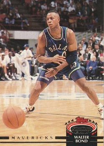 #382 Walter Bond - Dallas Mavericks - 1992-93 Stadium Club Basketball