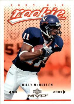 #382 Billy McMullen - Philadelphia Eagles - 2003 Upper Deck MVP Football