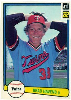 #382 Brad Havens - Minnesota Twins - 1982 Donruss Baseball