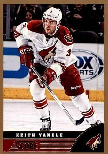 #382 Keith Yandle - Phoenix Coyotes - 2013-14 Score - Gold Hockey
