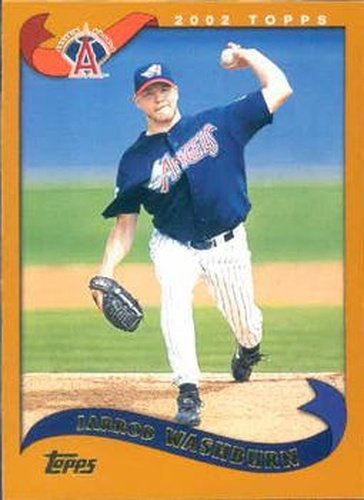 #382 Jarrod Washburn - Anaheim Angels - 2002 Topps Baseball