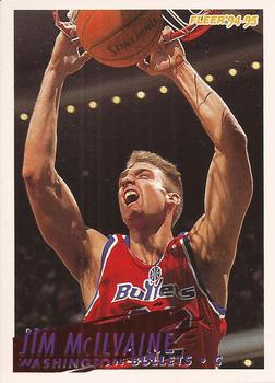 #382 Jim McIlvaine - Washington Bullets - 1994-95 Fleer Basketball