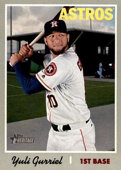 #382 Yuli Gurriel - Houston Astros - 2019 Topps Heritage Baseball