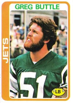 #382 Greg Buttle - New York Jets - 1978 Topps Football