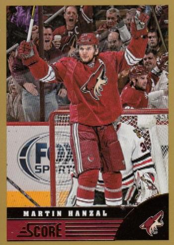 #383 Martin Hanzal - Phoenix Coyotes - 2013-14 Score - Gold Hockey