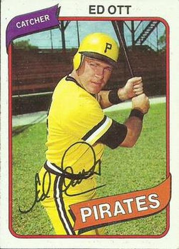 #383 Ed Ott - Pittsburgh Pirates - 1980 Topps Baseball