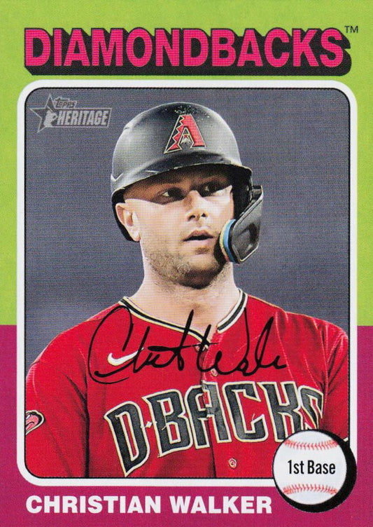 #383 Christian Walker - Arizona Diamondbacks - 2024 Topps Heritage Baseball