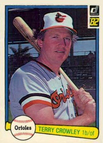 #383 Terry Crowley - Baltimore Orioles - 1982 Donruss Baseball